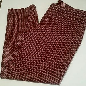 Loft Pink & Navy capri pants size 8